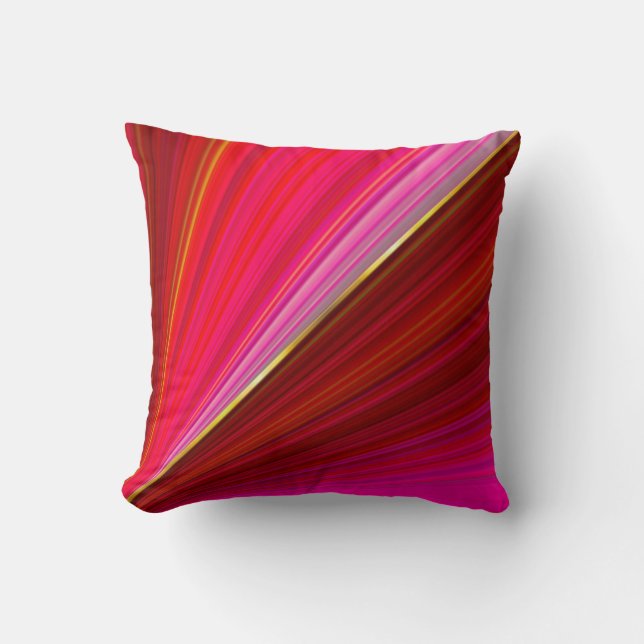 Abstract gradient red texture. throw pillow (Front)