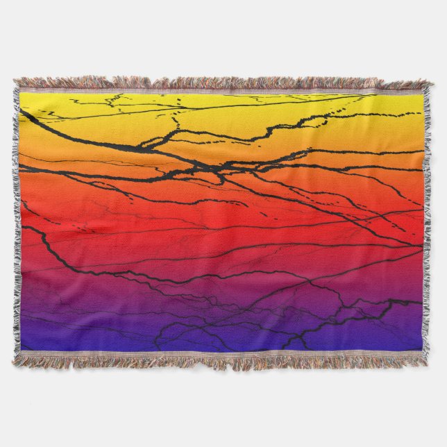 Abstract Gradient Throw Blanket (Front)