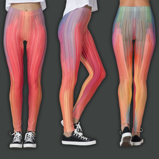 Abstract Gradients | Rainbow Drip Leggings (Creator Uploaded)