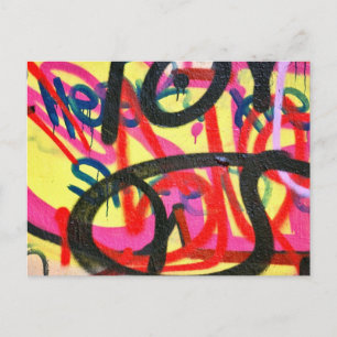 abstract graffiti background postcard