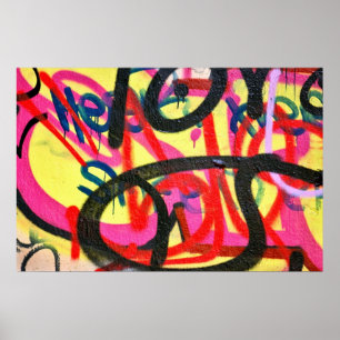 abstract graffiti background poster