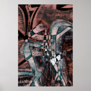 Abstract graffiti poster