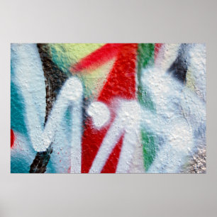 abstract graffiti poster