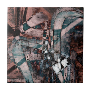 Abstract graffiti tile
