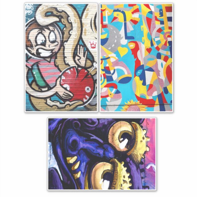 Abstract Graffiti Urban Street art collage sheet (Front)