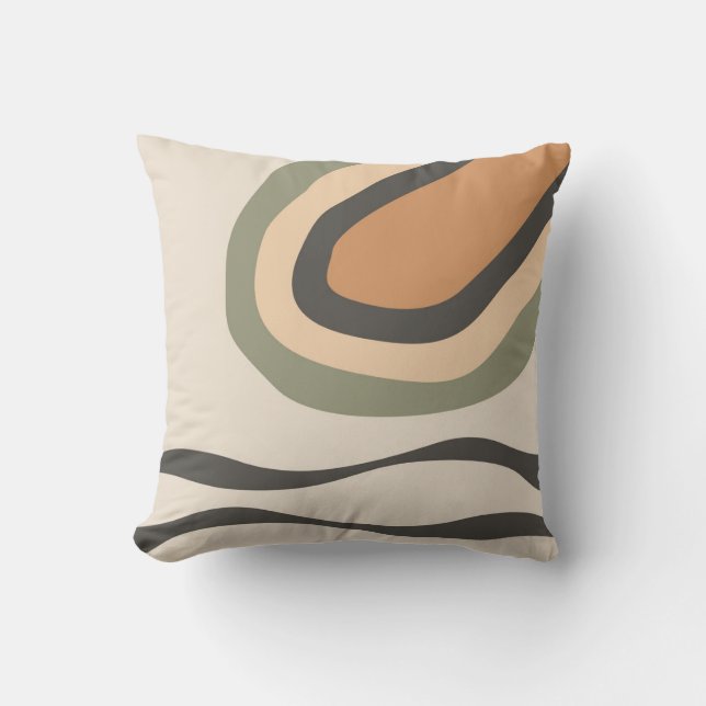 Abstract Graphic Art Vol.03 Throw Pillow (Front)