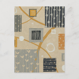 Abstract Graphic Tiles Postcard