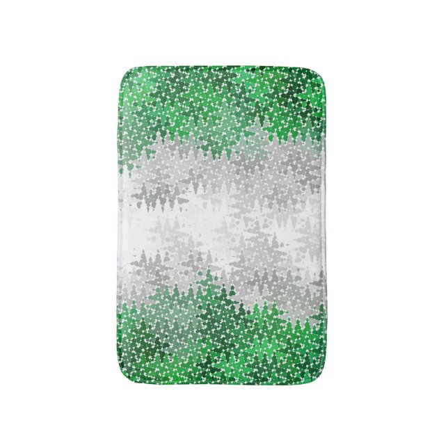 Abstract Grayromantic  Pride Flag Bath Mat (Front Vertical)