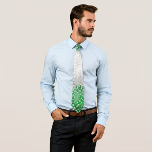 Abstract Grayromantic Pride Flag Tie