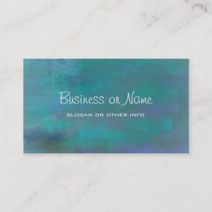 Abstract Green and Purple Serenity Business Card