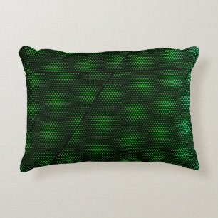 Abstract Green Background Accent Pillow