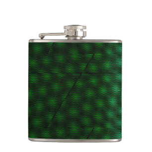 Abstract Green Background Hip Flask