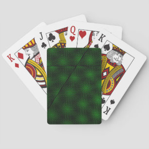 Abstract Green Background Playing Cards