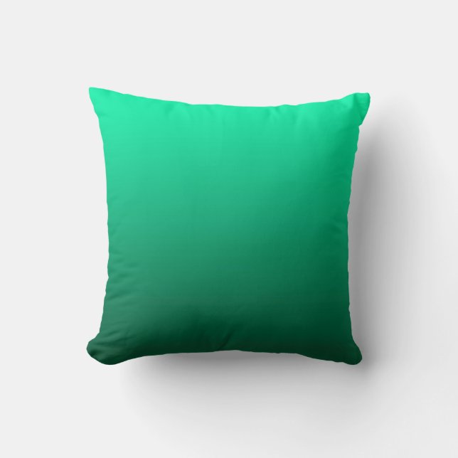 Abstract green birght contrast pure colour trend m throw pillow (Front)
