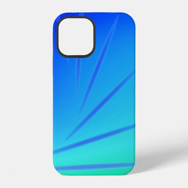 Abstract Green & Blue iPhone Case (Back)