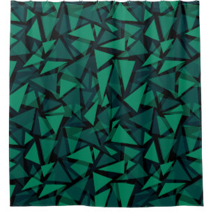 Abstract green emerald polygonal pattern throw pil