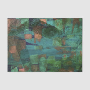 Abstract Green Floral Nature Lovers Forrest        Tissue Paper