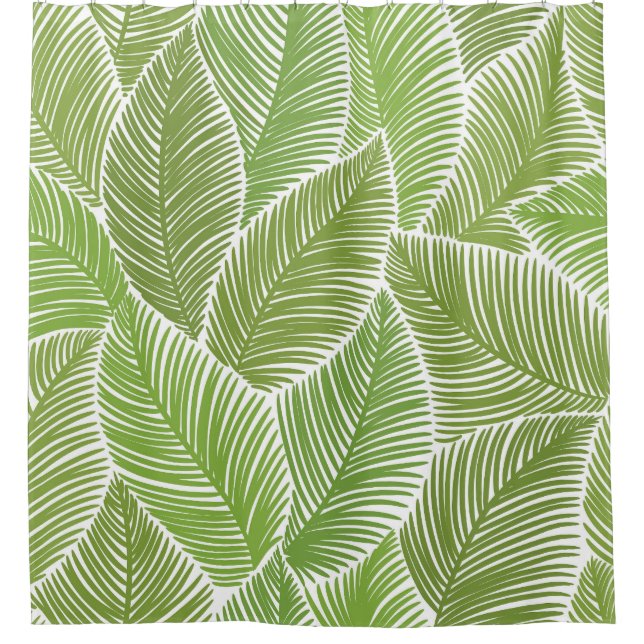 Abstract green floral, seamless background. (Front)