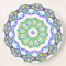 Abstract Green Flower Twist