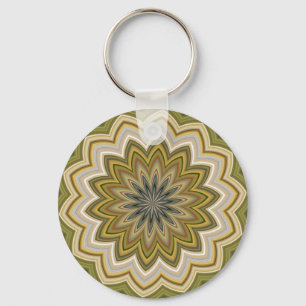Abstract Green Keychain