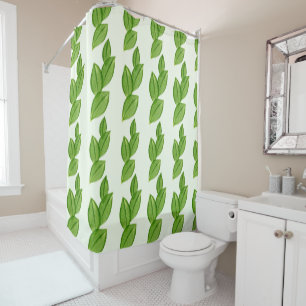 Abstract Green Leaf Pattern