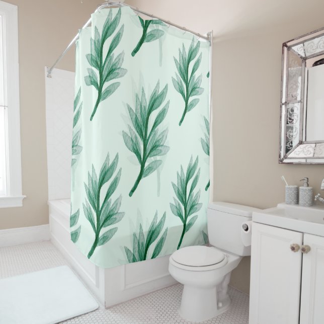 Abstract Green Leaf Pattern (In Situ)