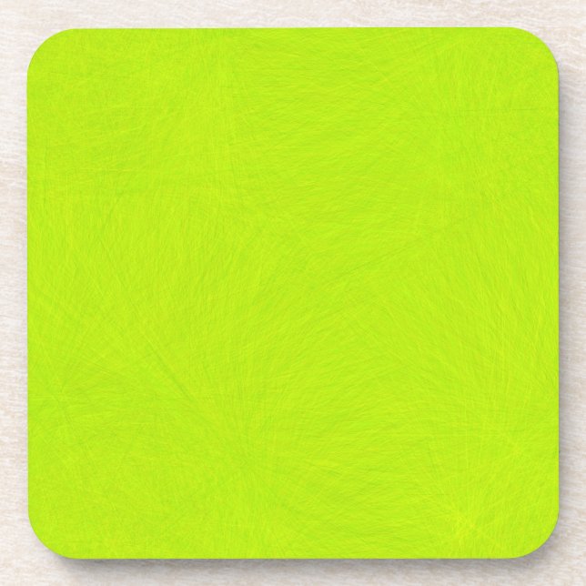 Abstract Green Lime Coaster (Front)