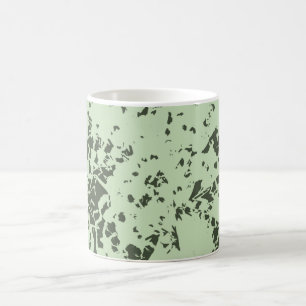 Abstract Green Marble with Splashes of Paint Coffee Mug