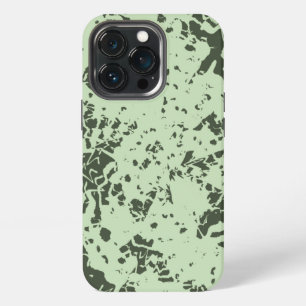 Abstract Green Marble with Splashes of Paint iPhone 13 Pro Case