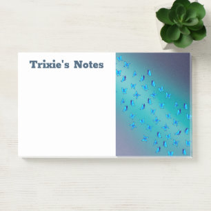 Abstract Green  Moonbeams and Butterflies  Post-it Notes