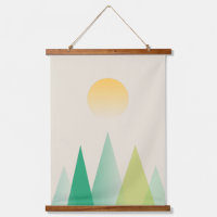Abstract green mountains