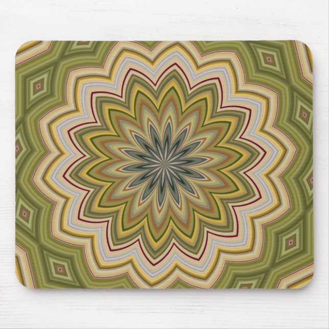 Abstract Green Mouse Pad (Front)