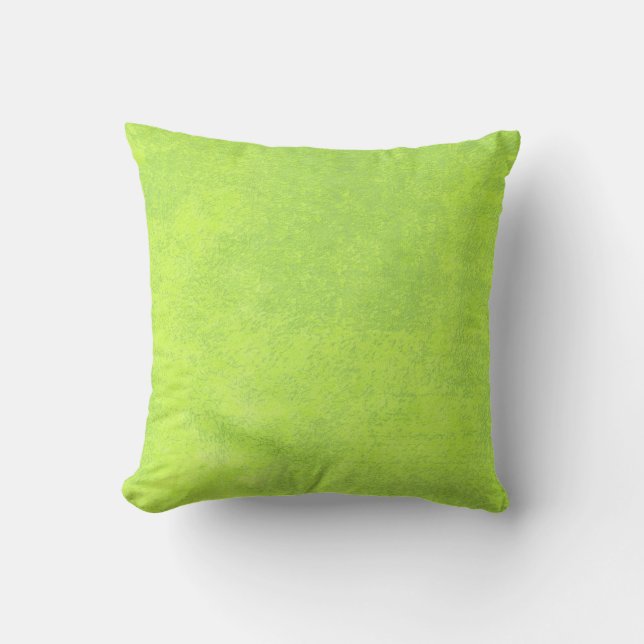 Abstract green paper throw pillow (Front)