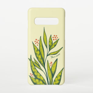 Abstract Green Plant Nature Lover Spring Name Samsung Galaxy Case