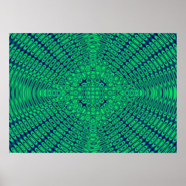 Abstract Green Poster (Front)