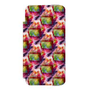 Abstract green, red wallpaper incipio watson™ iPhone 5 wallet case
