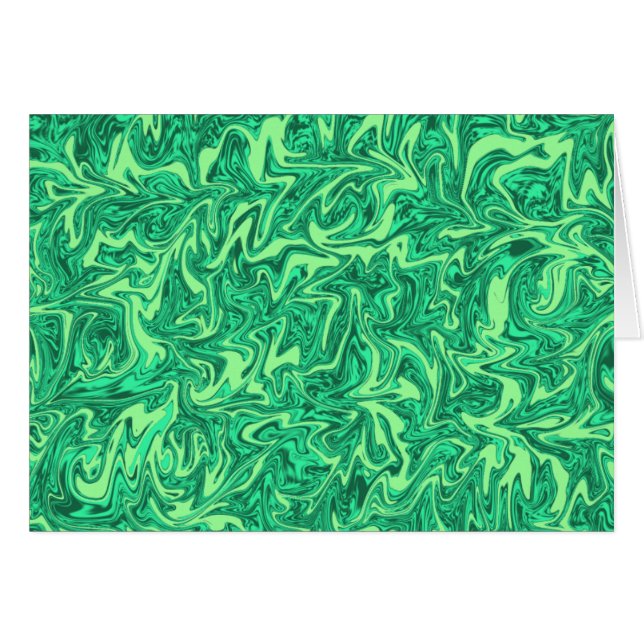Abstract Green Swirl (Front Horizontal)