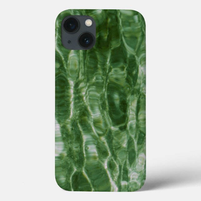 Abstract Green Water Ripples Case-Mate iPhone Case (Back)