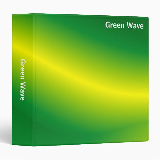 Abstract - Green Wave (1.5in) Binder (Front/Spine)