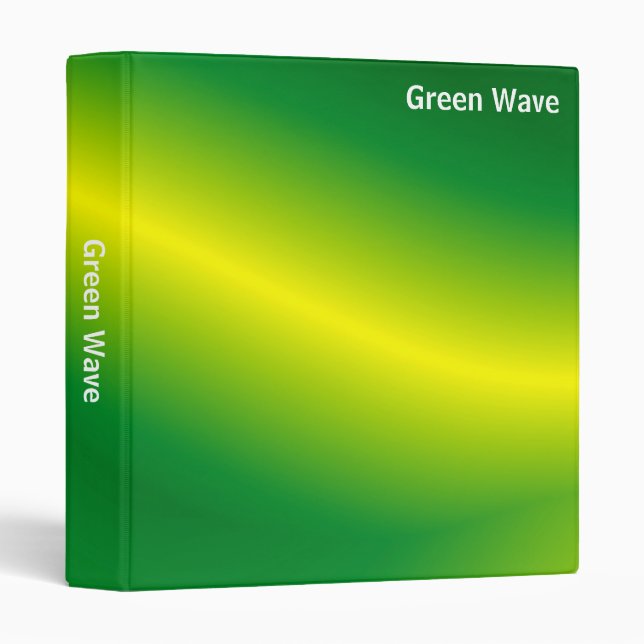 Abstract - Green Wave (1in) Binder (Front/Spine)