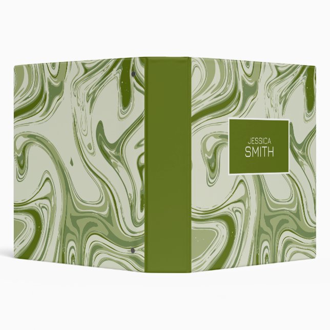 abstract green white marbled  binder (Background)