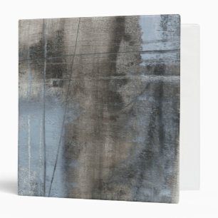 Abstract Grey & Blue Painting Binder