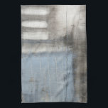 Abstract Grey & Blue Painting Kitchen Towel<br><div class="desc">A Jennifer Goldberger abstract grey and blue painting. It looks like a cloudy day that could turn into a rainstorm. If you love modern art then this is the print for you. Pick one up today!</div>