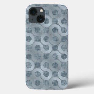 Abstract grey flow background iPhone 13 case