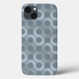 Abstract grey flow background iPhone 13 case