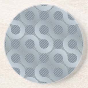 Abstract grey flow background coaster