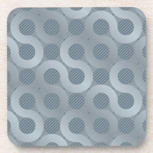 Abstract grey flow background coaster