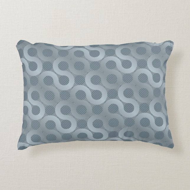 Abstract grey flow background decorative pillow (Front)