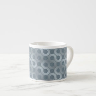 Abstract grey flow background espresso cup
