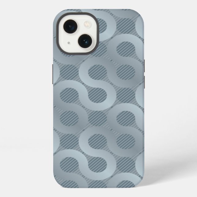Abstract grey flow background iPhone case (Back)